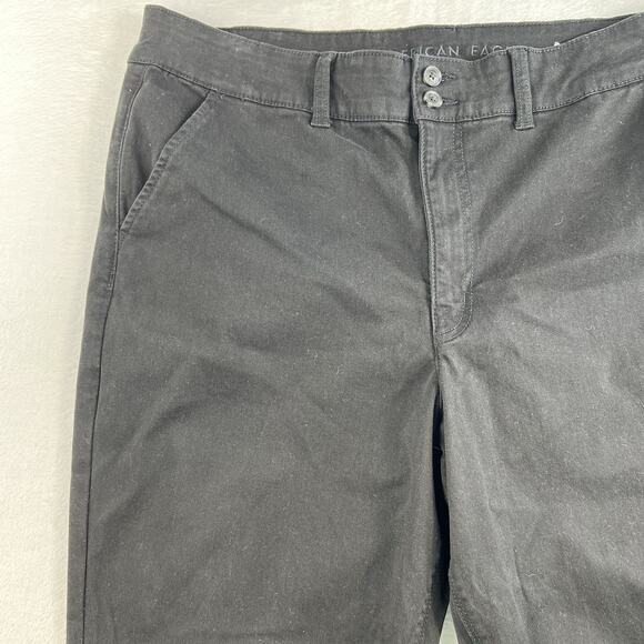 American Eagle AE Plus 20 Short Super Stretch High Rise Artist Flare Jeans Black - Picture 4 of 16